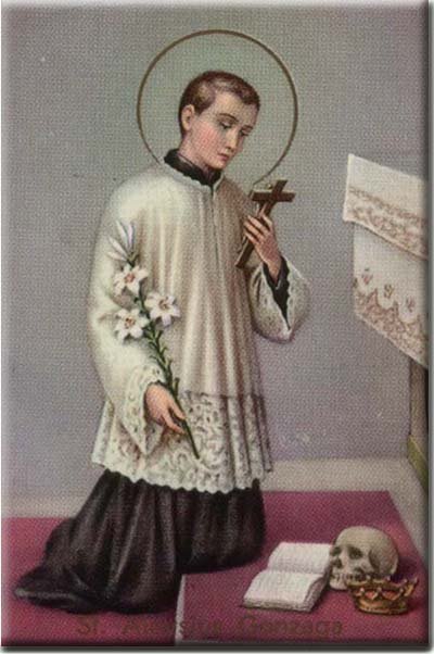 St. Aloysius Gonzaga Kneeling before the Altar