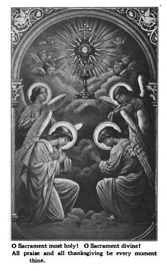 Blessed Sacrament Book Lasance inside cover